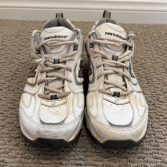 New Balance Classic White and Gray 408 Dad Shoes - Picture 4 of 8